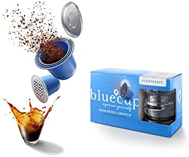 Reusable Nespresso Pods - Patented Sealing System, No Glue - Made in Holland - 25% More Coffee - 2 Capsules, 100 Foil Lids, Sealer & Spoon - BPA-Free