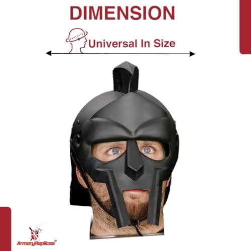 Armory Replicas Maximus Roman Gladiator Blackened 18g Helmet