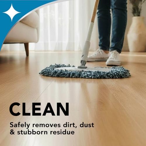 Weiman Hardwood Floor Cleaner for Finished Hardwood, Engineered Flooring, Vinyl & Laminate Surfaces - Streak-Free Shine, No Residue - 32 oz (2 PACK)
