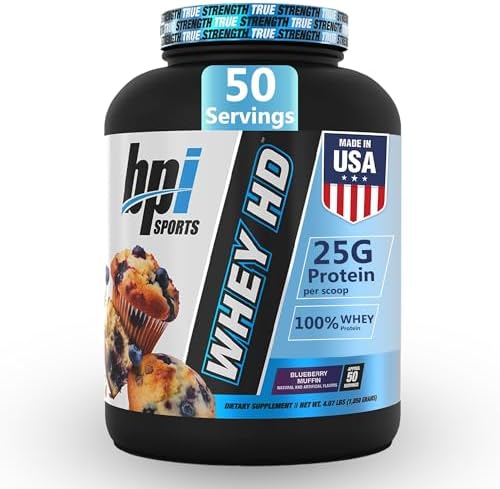 BPI Sports Whey HD Ultra Premium Protein Powder Isolate | Workout Whey Protein Powder For Men & Women for Muscle Gain | Milk Protein Concentrates | Chocolate Cookie/ Vanilla Caramel, 4.07 Pound