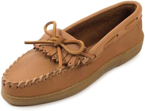 Minnetonka Women's Moosehide Fringed Kilty Moccasin