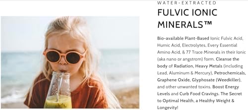 Optimally Organic Water Extracted Fulvic Ionic Minerals X200 - Patented BioActive Fulvic Acid, Humic Acid, Trace Minerals