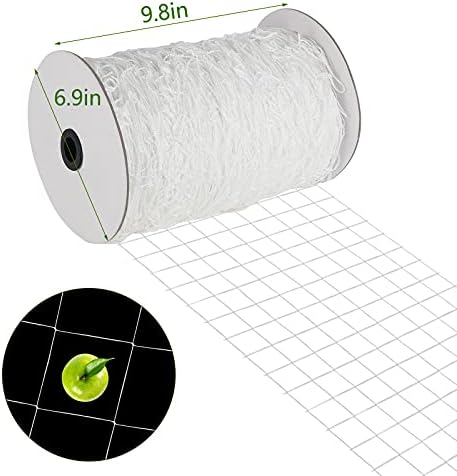 Toolazy Trellis Netting 5 x 350 ft - Heavy Duty Nylon Garden Netting with 6 Inch Mesh, Soft Plant Support Net for Tomatoes, Cucumbers, Peas
