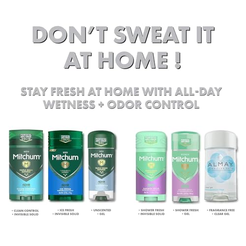 Almay Sensitive Skin Clear Gel Anti-Perspirant & Deodorant, Fragrance Free,2.25 oz(4 Pack)