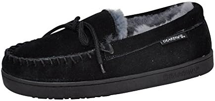BEARPAW Moc II 2 - Men's Sheepskin Slipper - 1295M | Comfortable & Lightweight Men's Shoe, Medium Fit, Multiple Colors