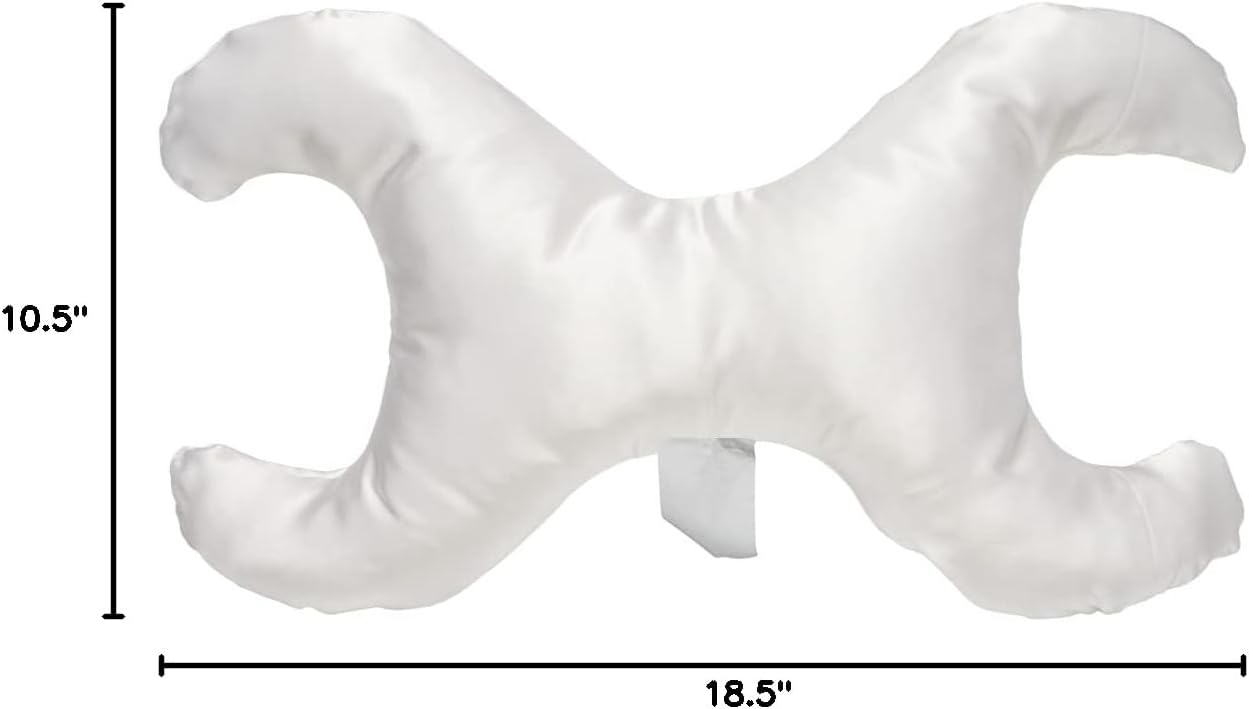 Save My Face!" Pillow THE Original Anti-Wrinkle PILLOWETTE Just The Pillow in Satin White, La Petite Size, Down Alternative Fill