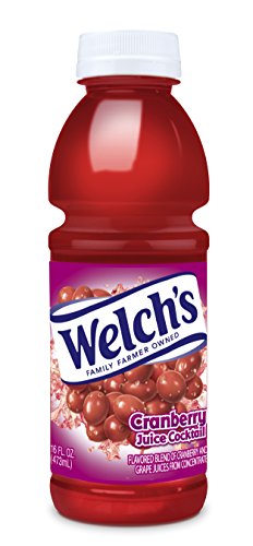 Welch's Juice Cocktail, No Preservatives, Concord Grape, 16 Ounce (Pack of 12)