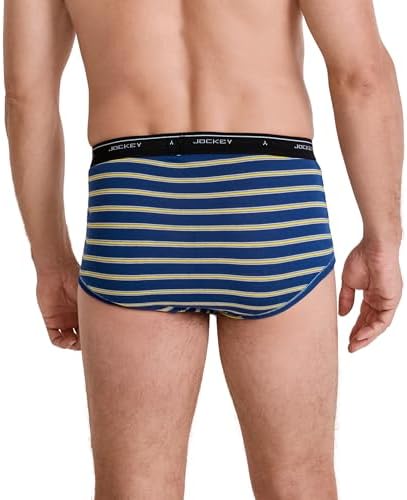 Jockey Classic Full Rise Brief- 3 Pack - 100% Cotton Underwear for Men