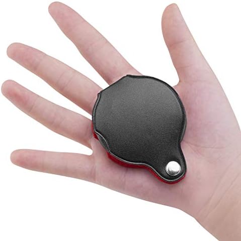 2PCS Small Magnifying Glasses for Kids/Senior, 10X Pocket Magnifier