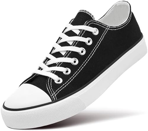 ZGR Women's Canvas Low Top Sneaker Lace-up Classic Casual Shoes for Women