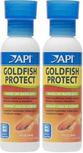 API GOLDFISH PROTECT Aquarium Water Conditioner 4-Ounce Bottle