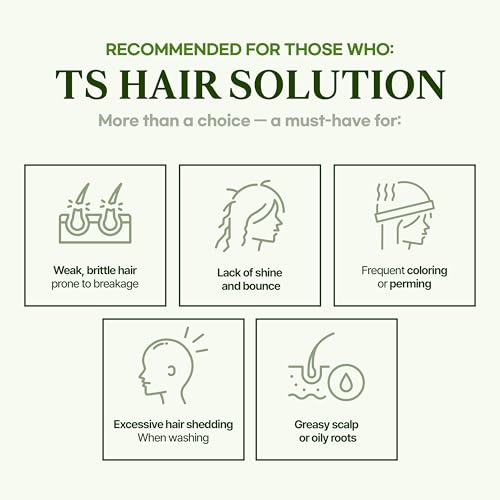 TS Natural All New TS Shampoo | Korean Shampoo for Sensitive Scalp | Hair & Scalp Care with Salicylic Acid and Natural Ingredients | Sulfate-Free