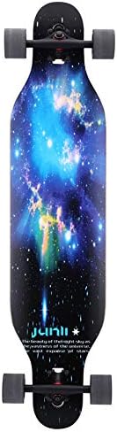 Junli 41 Inch Freeride Skateboard Longboard - Complete Skateboard Cruiser for Cruising, Carving, Free-Style and Downhill