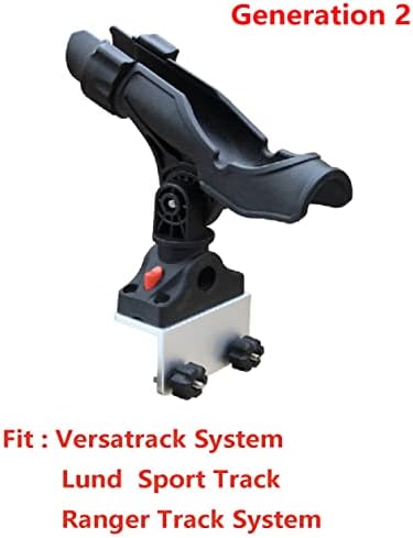 Brocraft Power Lock Rod Holder for 90 Degree Boat and Versatrack Track Systems