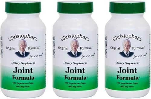 Christopher's Original Formulas Joint Formula – 100 Vegetarian Capsules – Synergistic Herbal Blend for Joint Support – Made in The USA