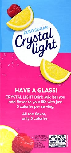 Crystal Light Raspberry Lemonade Drink Mix (Makes 12-Quarts), 1.8-Ounces Canisters (Pack of 4)