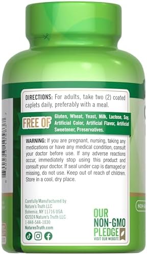 Nature's Truth Calcium Citrate with Vitamin D3 | 100 Caplets | Vegetarian, Non-GMO & Gluten Free Supplement