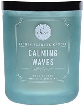 DW Home Decoware Richly Scented Candle Large Double wick 15oz --- Calming Waves