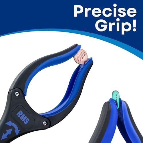 RMS 2-Pack 32 Inch Extra Long Grabbers Reachers with Rotating Jaw (Blue) | Mobility Aid Reaching Tool to retrieve household items from floors, shelves, vehicles and tight spaces