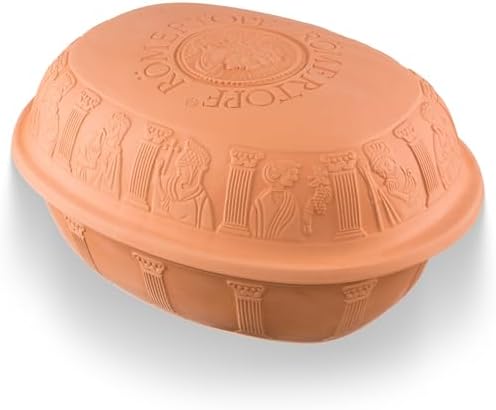 Romertopf Clay Roaster | Non-Stick Dutch Oven | Healthy Pot Cooking | Clay Baker | Versatile Cooking Vessel - 7.3 Quarts (7 Liters) For Up To 8 People