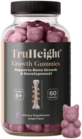 TruHeight Growth Gummies (Watermelon) Tall Nutrition for Natural Growth Supplement for Kids & Teens - Vitamin D, K, Calcium & Ashwagandha