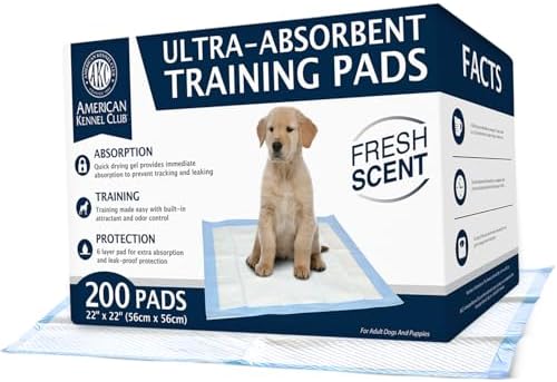 AKC Puppy Training Pads, 22" x 22", Lavender Scented, 150 Count