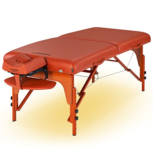Master Massage 31" Santana Therma Top Portable Massage Table Package (Built in Heating Pads)- Esthetician Bed- Folding Massage Table with Heated Top