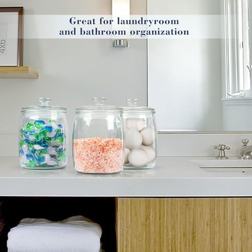 Ritayedet 2 Pack Cookie Jar, Half Gallon Glass Jars with Lids, Candy Jar