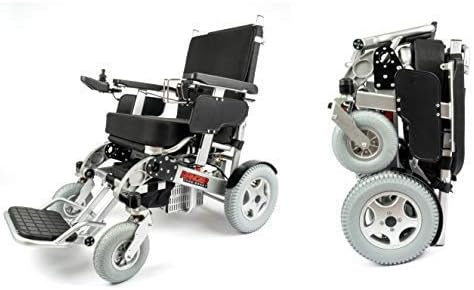 Porto Mobility Ranger The Beast Ultra Heavy Duty Foldable Electric Wheelchair Holds 500lbs 400W Horse Power Dual Motor Folding All Terrain Power
