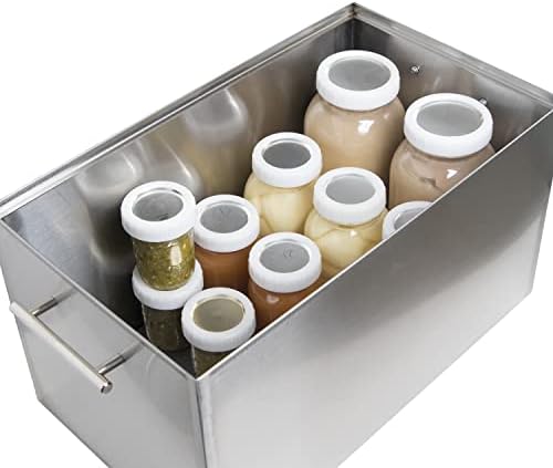 15 Quart Jar - 2022 Style - Stove Top Water Bath Canner, Large Stock Pot - Not Polished - Hand Made - NO Spout
