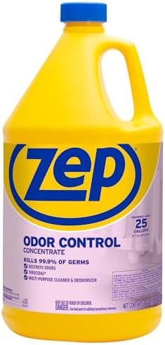 Zep Odor Control Concentrate 128 Ounce ZUOCC128 (1 Bottle), 1 Gallon Concentrate, No Scent