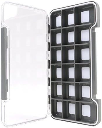 Maxcatch Super Slim Magnetic Back Waterproof Fly Fishing Box: 6, 12, or 18 Compartments(HB96B (8 Compartments))