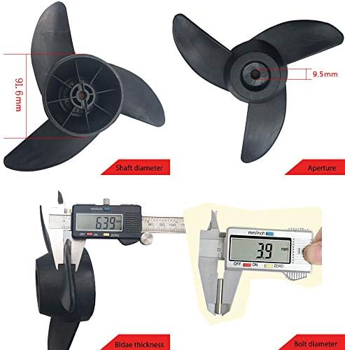 Propellers Electric Outboard Motor Prop for 55lb, 62lb, 86lb Electric Trolling Motors Mount Accessories/Boat 3-Blades Propellers