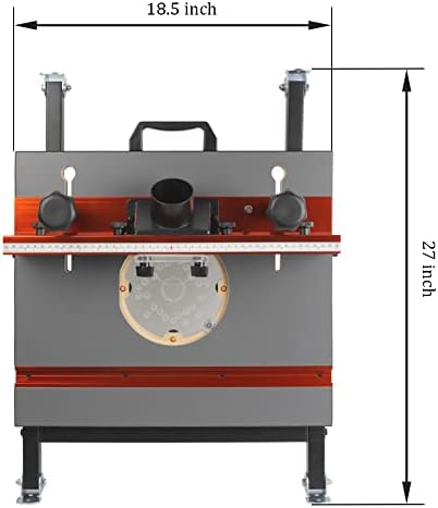 O’SKOOL Foldable Benchtop Trim Router Table with Adjustable Stand | Portable Benchtop Routing With Fold-Flat Storage And Pre-Drilled Fit For