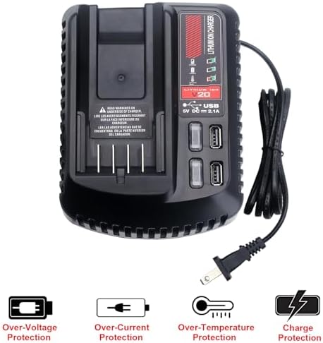 Elefly 20V CMCB202 Battery Compatible with Craftsman V20 Lithium Ion Battery CMCB202-2 CMCB201 CMCB204