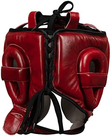 TITLE Boxing Blood Leather Sparring Headgear - MMA & Muay Thai Protection