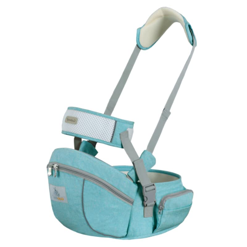 Baby Hip Seat Carrier Baby Waist Stool for Child Infant Toddler with Adjustable Strap Buckle Pocket Soft Inner Huge Storage (Dark Grey)