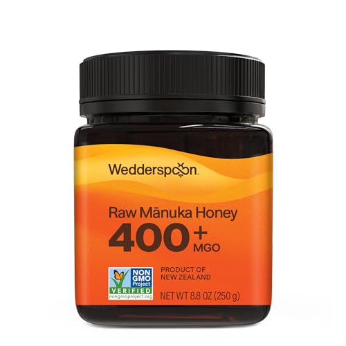 Wedderspoon Raw Manuka Honey 150+ MGO, 17.6 Oz, Unpasteurized New Zealand Honey, Non-GMO, BPA-Free Jar, Superfood & Natural Wellness Support | Unpasteurized New Zealand Honey, Non-GMO, BPA-Free Jar, Superfood & Natural Wellness Support