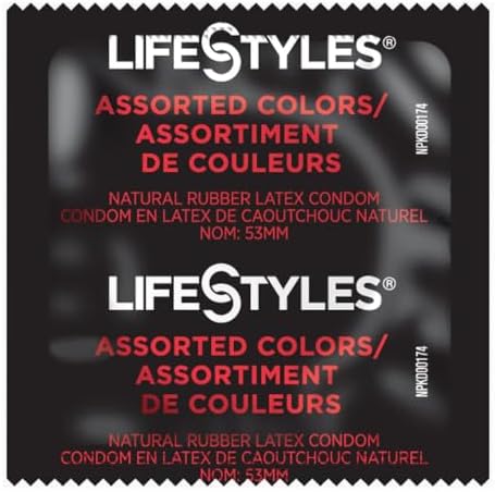 Lifestyles Assorted Colors Condoms 24 Pack