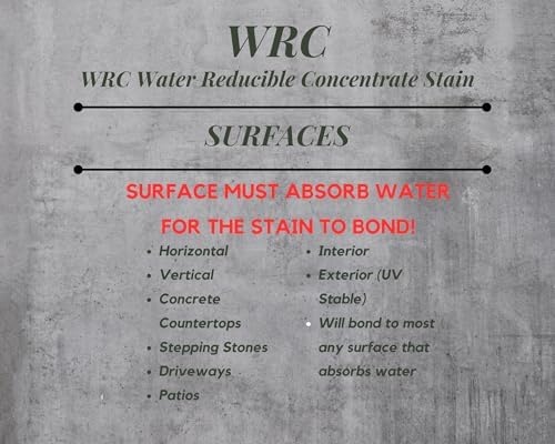 Concrete Stain Concentrate Just Add Water, User & Eco-Friendly Semi-Transparent Professional Grade Cement Stain, Concrete Resurrection Brand 32 Ounce Mocha - Medium Brown