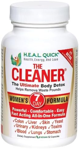 Century Systems The Cleaner Detox, Powerful 7-Day Complete Internal Cleansing Formula for Women, Support Digestive Health, 52 Vegetarian Capsules