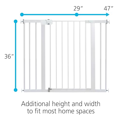 Safety 1st Extra Wide Baby Gate with Door: Premium Child Safety, Extra Tall Gate for Doorways, Dog Gates, Easy Installation, 36" Tall & Wide