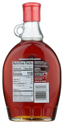 Shady Maple Farms Organic Grade A Maple Syrup, 12.7 Fl Oz