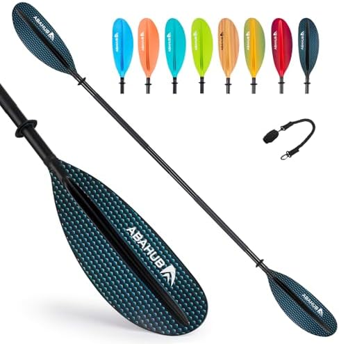Abahub Kayak Paddle with Free Leash 220-240cm Kayaking Oars