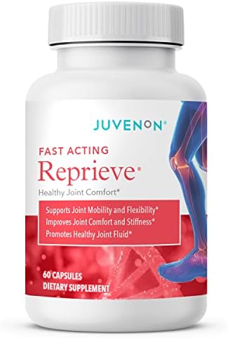Juvenon Reprieve Capsules (60 Capsules) - Fast-Acting, Joint Comfort Supplement and Effective Joint Support Solution, Research Verified