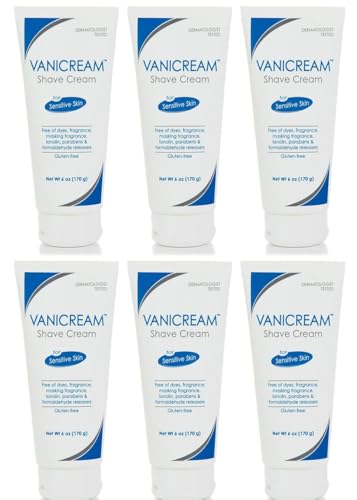 Vanicream Shave Cream For Sensitive Skin 6 oz (Pack of 6)