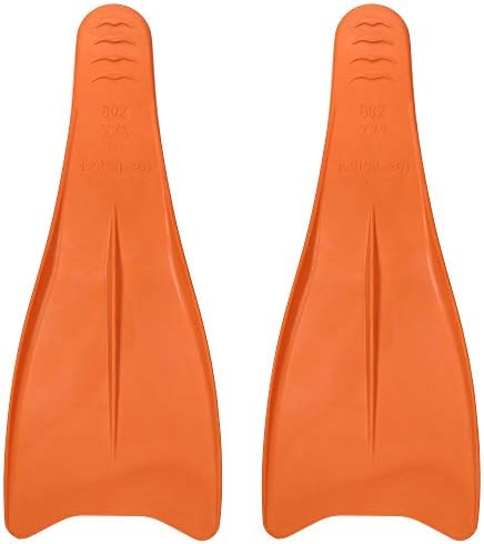 Flow Premium Rubber Long Fins for Swim and Lap Training - Youth Sizes for Kids, Young Men, and Women