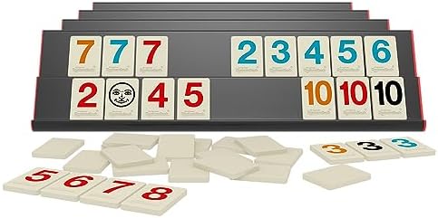 Rummikub Premium Edition by Pressman - Features Racks - Large Number Engraved Tiles and a Storage Bag for The Ultimate Rummikub Experience by Pressman