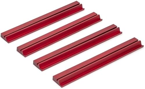 Yellow Mountain Imports Classic Chestnut Color Wooden Mahjong Game Racks with Pushers, 18 Inches - Set of 4 (Includes Magnetically Attached Mahjong Pushers)