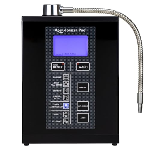 Aqua Ionizer Deluxe 9.5 Anti-Oxidant Boost Water Ionizer |Produces pH 3.0-11.5 Alkaline Water Filtration System| Up to -880mV ORP | 4000 Liters Per